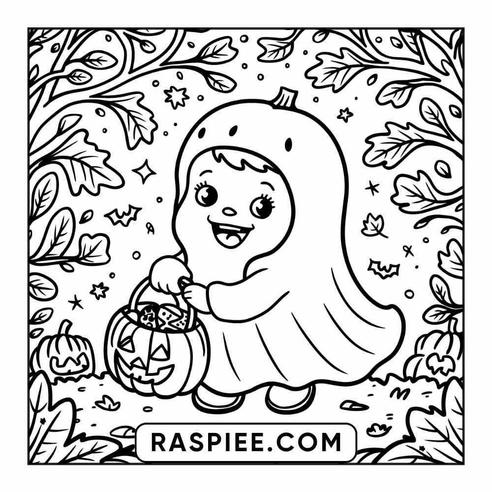 84 Cozy Halloween Bold & Easy Coloring Pages Printable PDF Instant Download