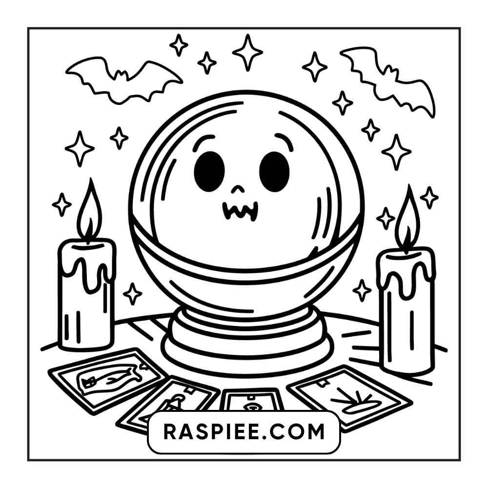 100 Bold and Easy Cute Halloween Coloring Pages Printable PDF Instant Download