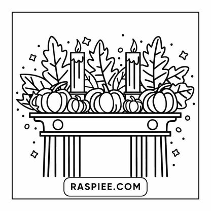 114 Cozy Autumn Bold & Easy Coloring Pages PDF Printable Instant Download