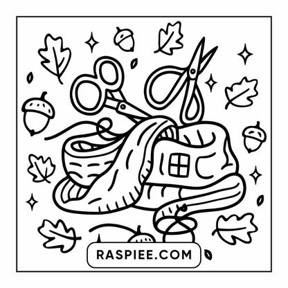 114 Cozy Autumn Bold & Easy Coloring Pages PDF Printable Instant Download