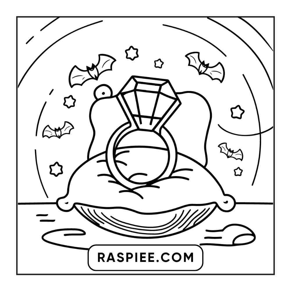 100 Bold and Easy Cute Halloween Coloring Pages Printable PDF Instant Download