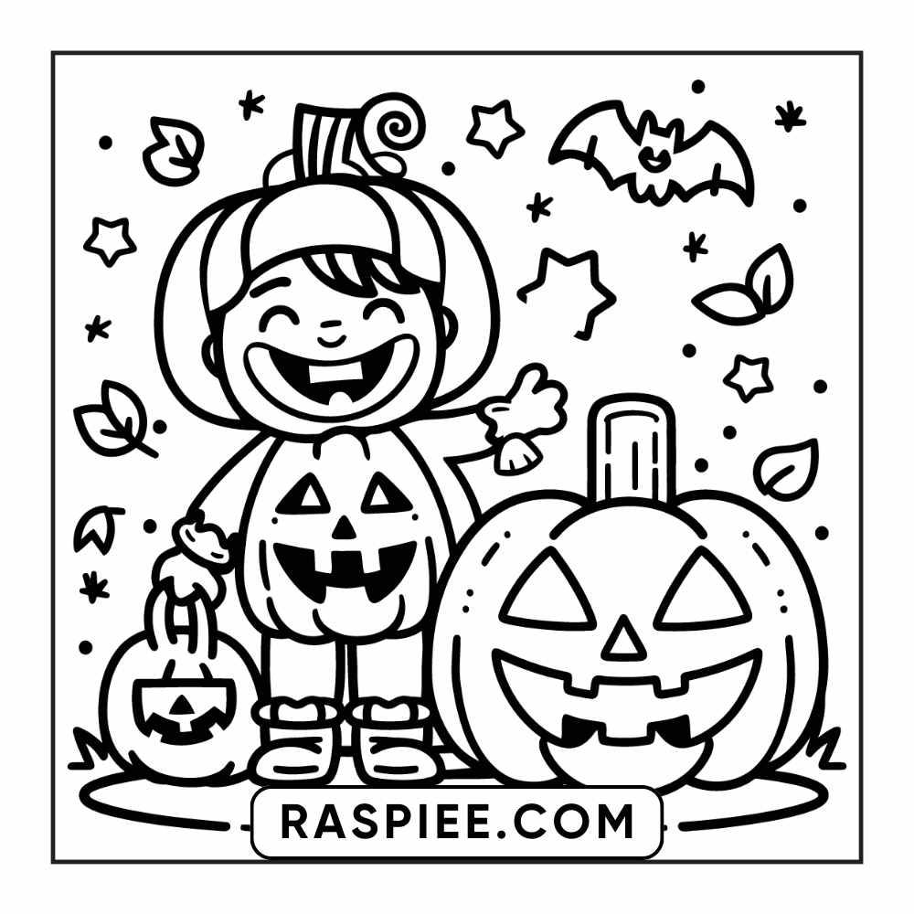 84 Cozy Halloween Bold & Easy Coloring Pages Printable PDF Instant Download