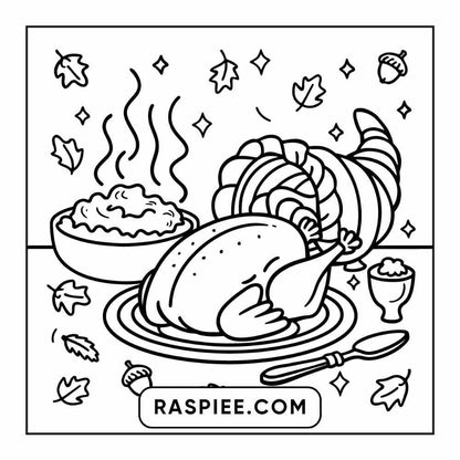 114 Cozy Autumn Bold & Easy Coloring Pages PDF Printable Instant Download