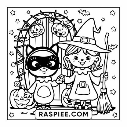 84 Cozy Halloween Bold & Easy Coloring Pages Printable PDF Instant Download