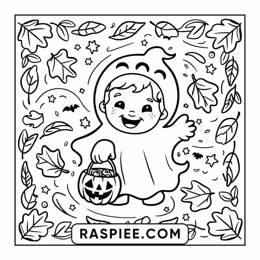 84 Cozy Halloween Bold & Easy Coloring Pages Printable PDF Instant Download