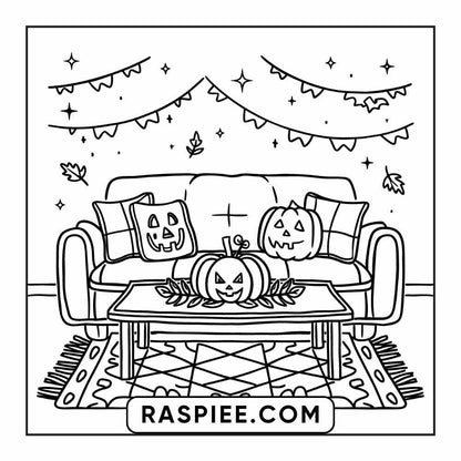 84 Cozy Halloween Bold & Easy Coloring Pages Printable PDF Instant Download