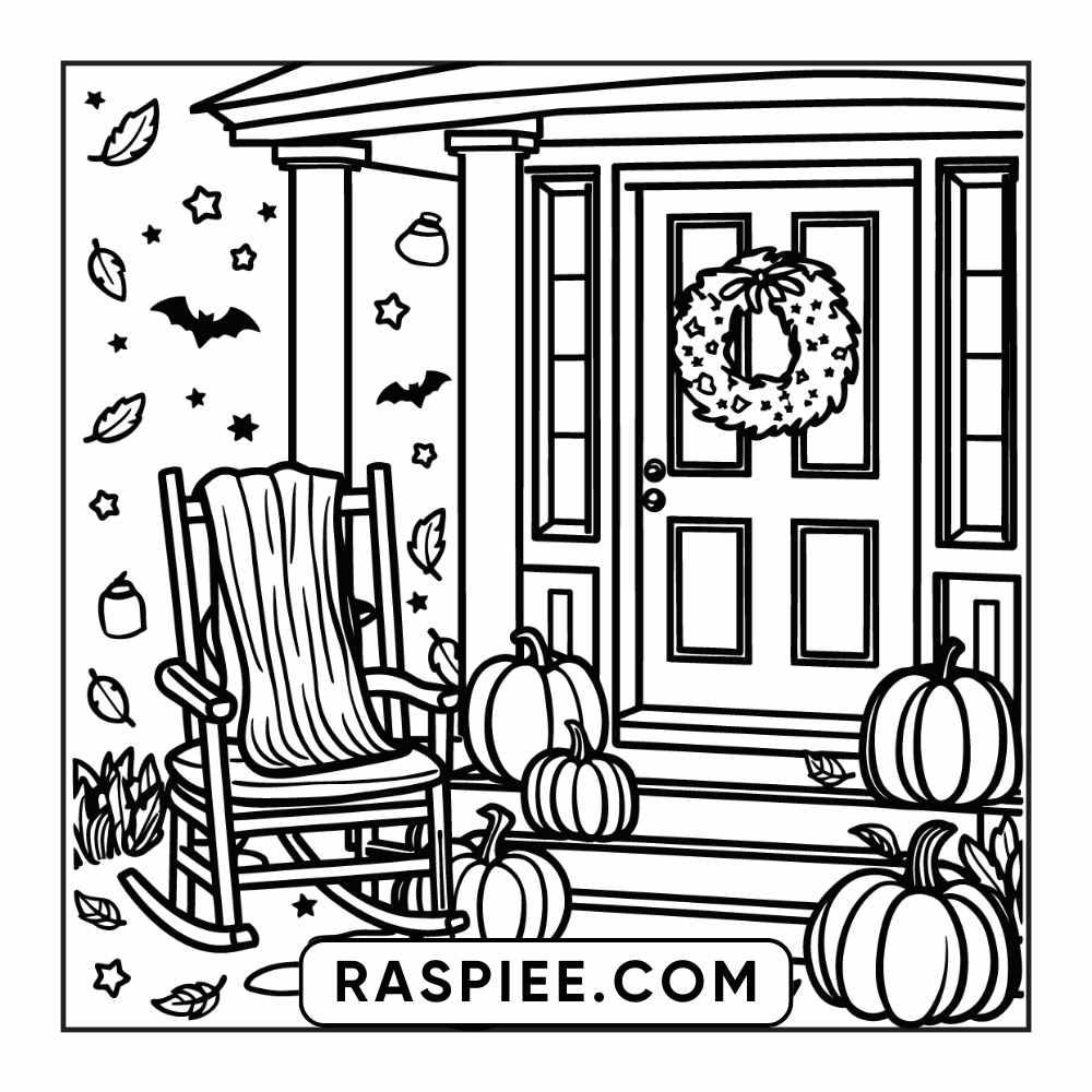 84 Cozy Halloween Bold & Easy Coloring Pages Printable PDF Instant Download