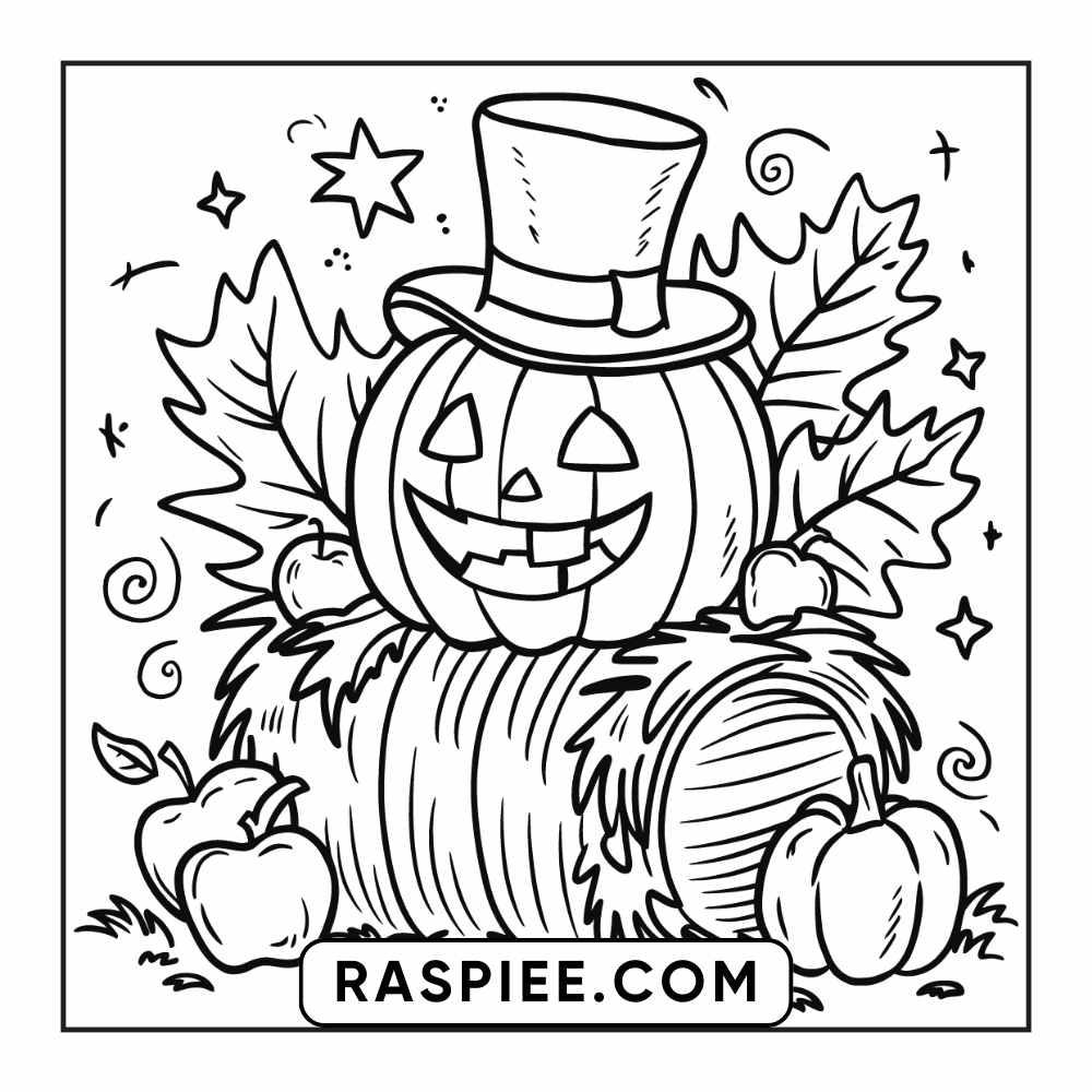 84 Cozy Halloween Bold & Easy Coloring Pages Printable PDF Instant Download