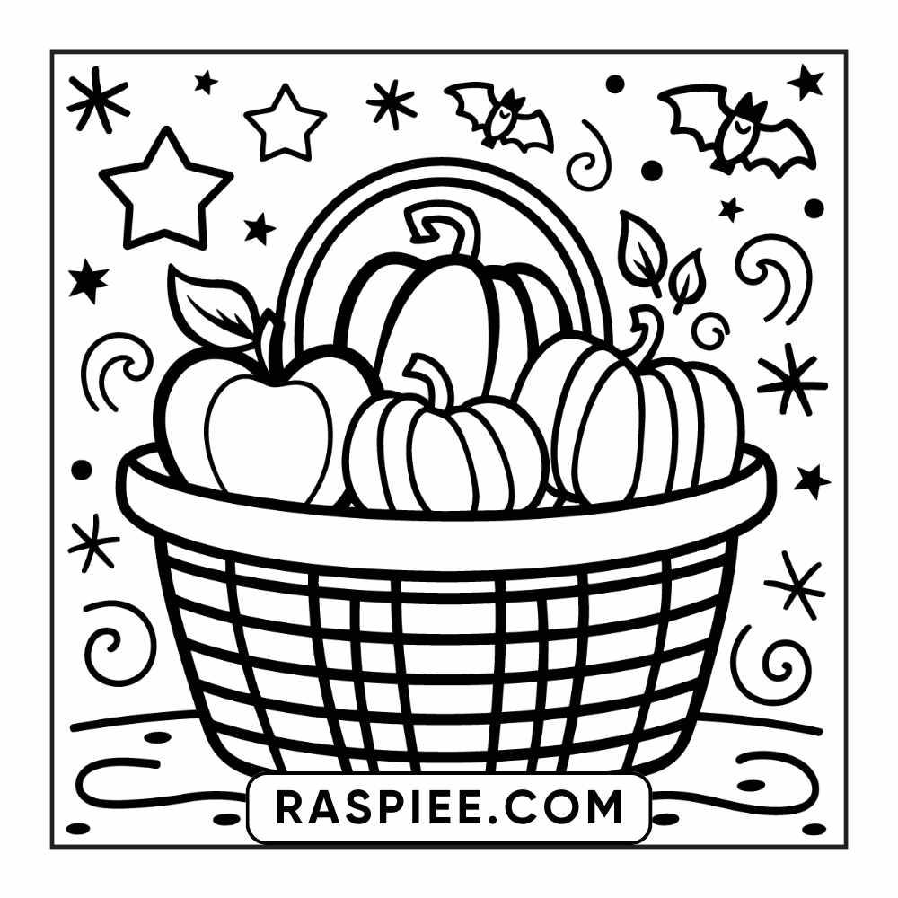 84 Cozy Halloween Bold & Easy Coloring Pages Printable PDF Instant Download