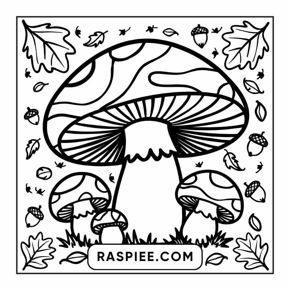 114 Cozy Autumn Bold & Easy Coloring Pages PDF Printable Instant Download