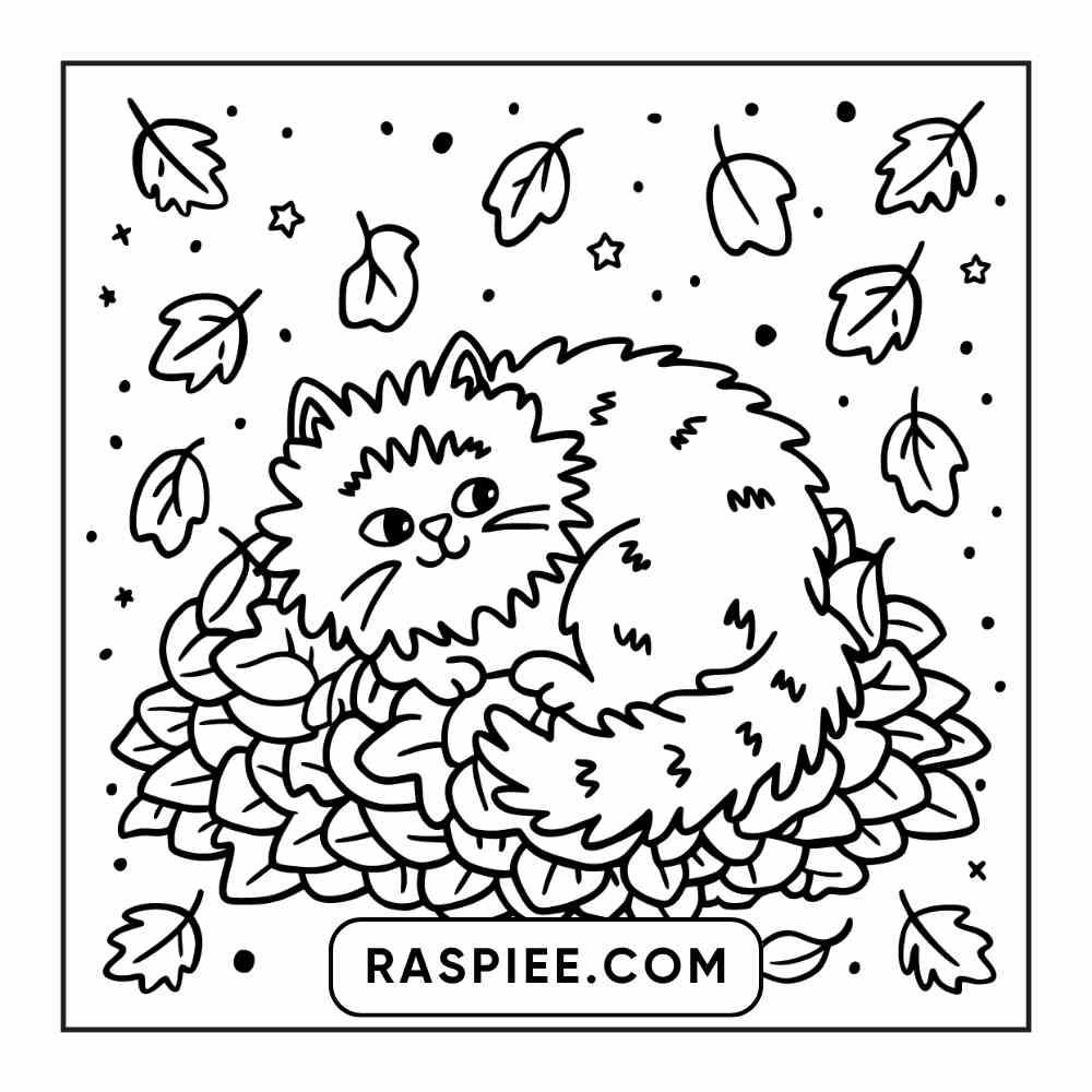 114 Cozy Autumn Bold & Easy Coloring Pages PDF Printable Instant Download