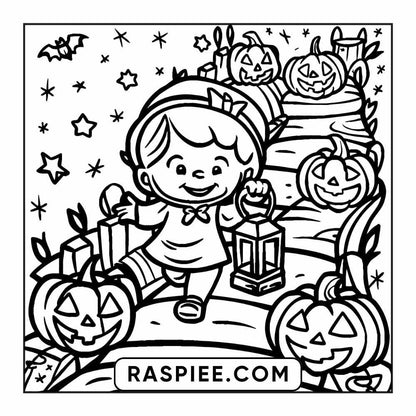 84 Cozy Halloween Bold & Easy Coloring Pages Printable PDF Instant Download