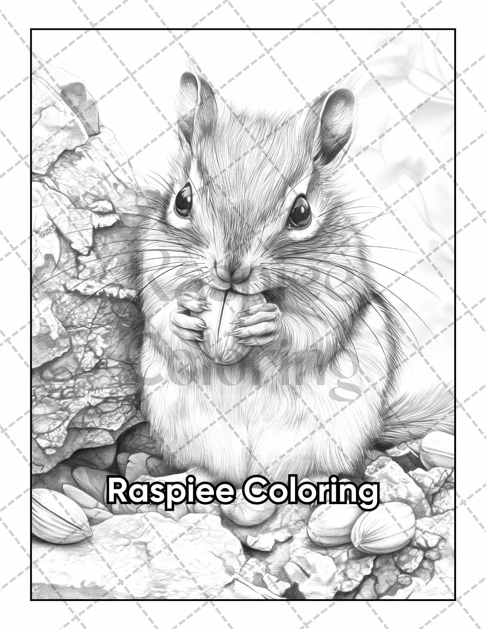 50 Baby Woodland Creatures Adult Coloring Pages Printable PDF Instant Download