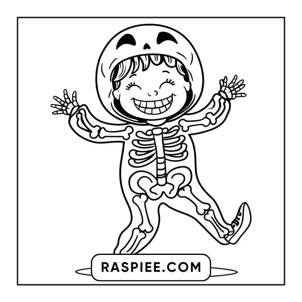 100 Bold and Easy Cute Halloween Coloring Pages Printable PDF Instant Download