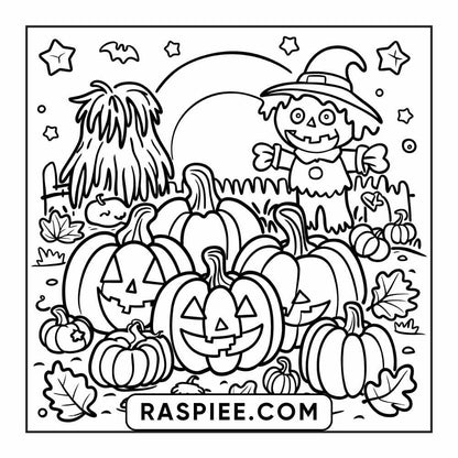 84 Cozy Halloween Bold & Easy Coloring Pages Printable PDF Instant Download