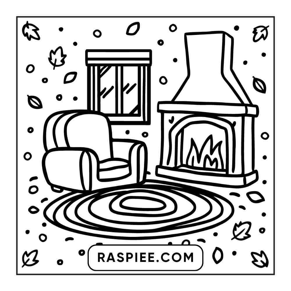 114 Cozy Autumn Bold & Easy Coloring Pages PDF Printable Instant Download