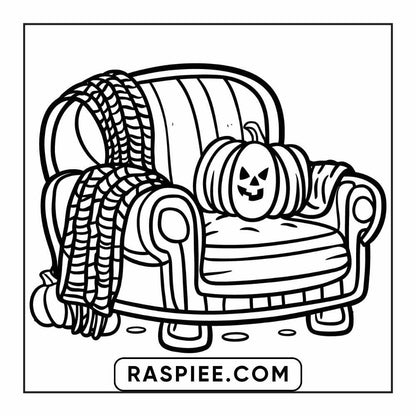 84 Cozy Halloween Bold & Easy Coloring Pages Printable PDF Instant Download