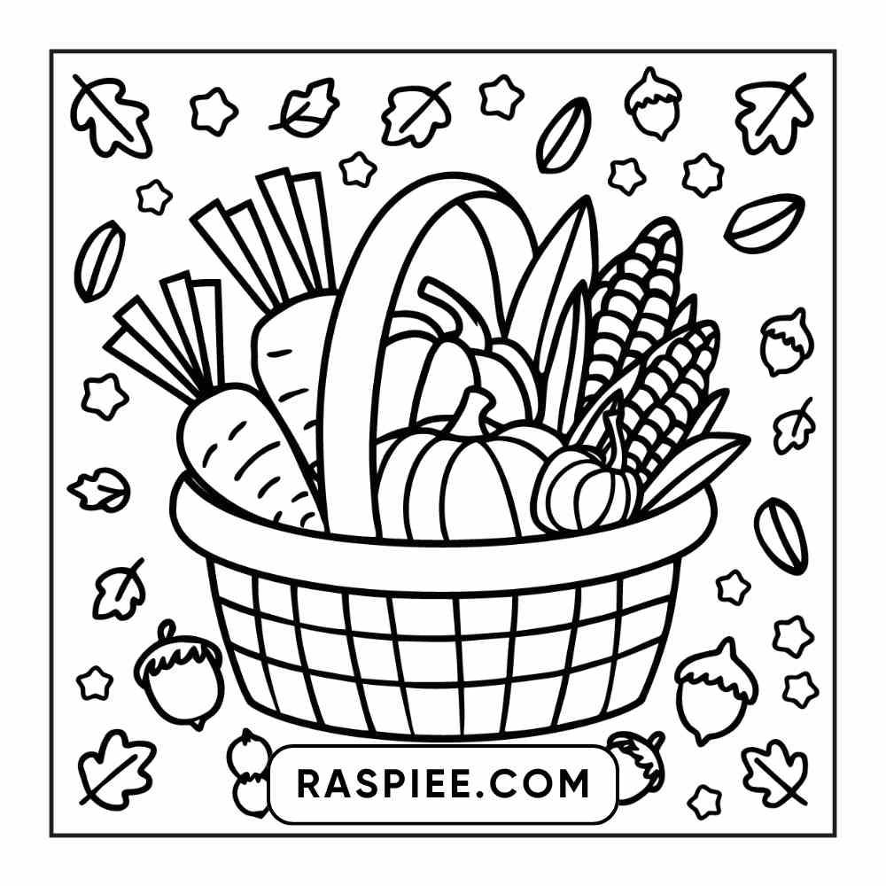 114 Cozy Autumn Bold & Easy Coloring Pages PDF Printable Instant Download