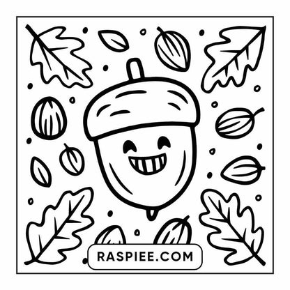 114 Cozy Autumn Bold & Easy Coloring Pages PDF Printable Instant Download