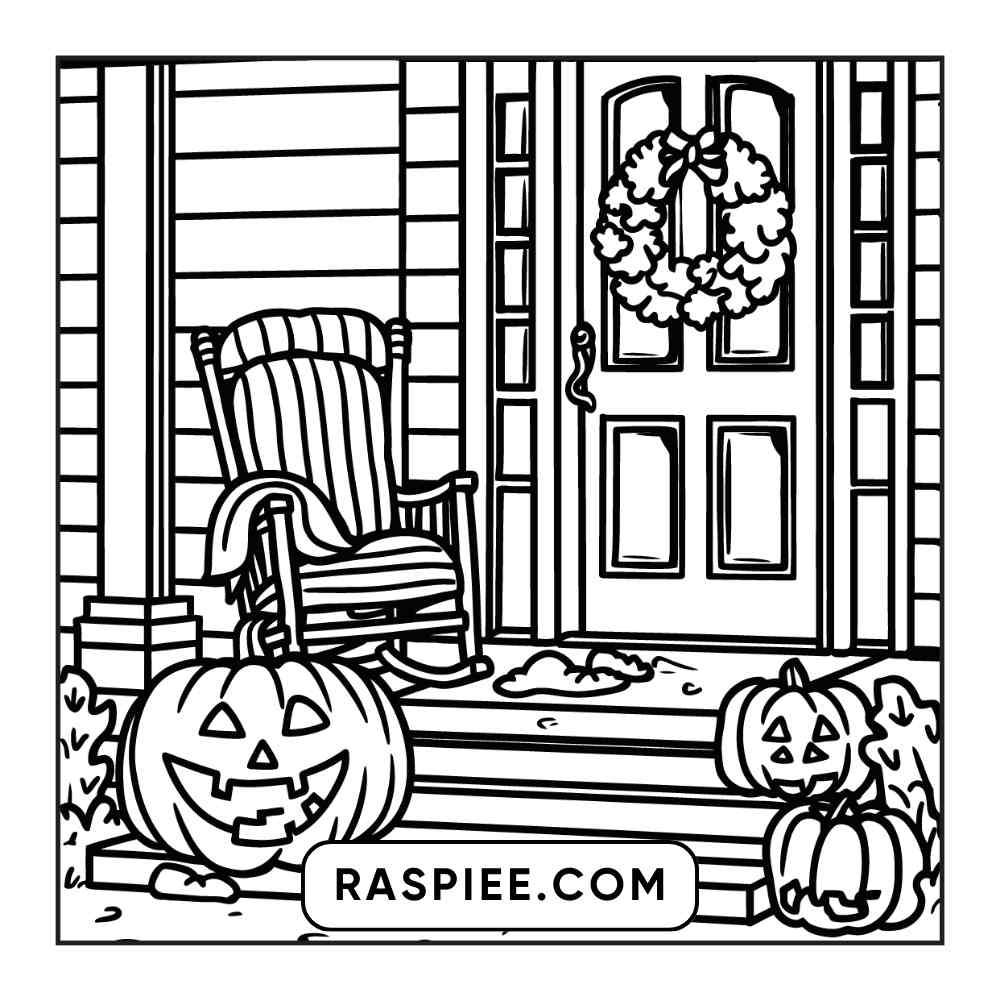 100 Bold and Easy Cute Halloween Coloring Pages Printable PDF Instant Download