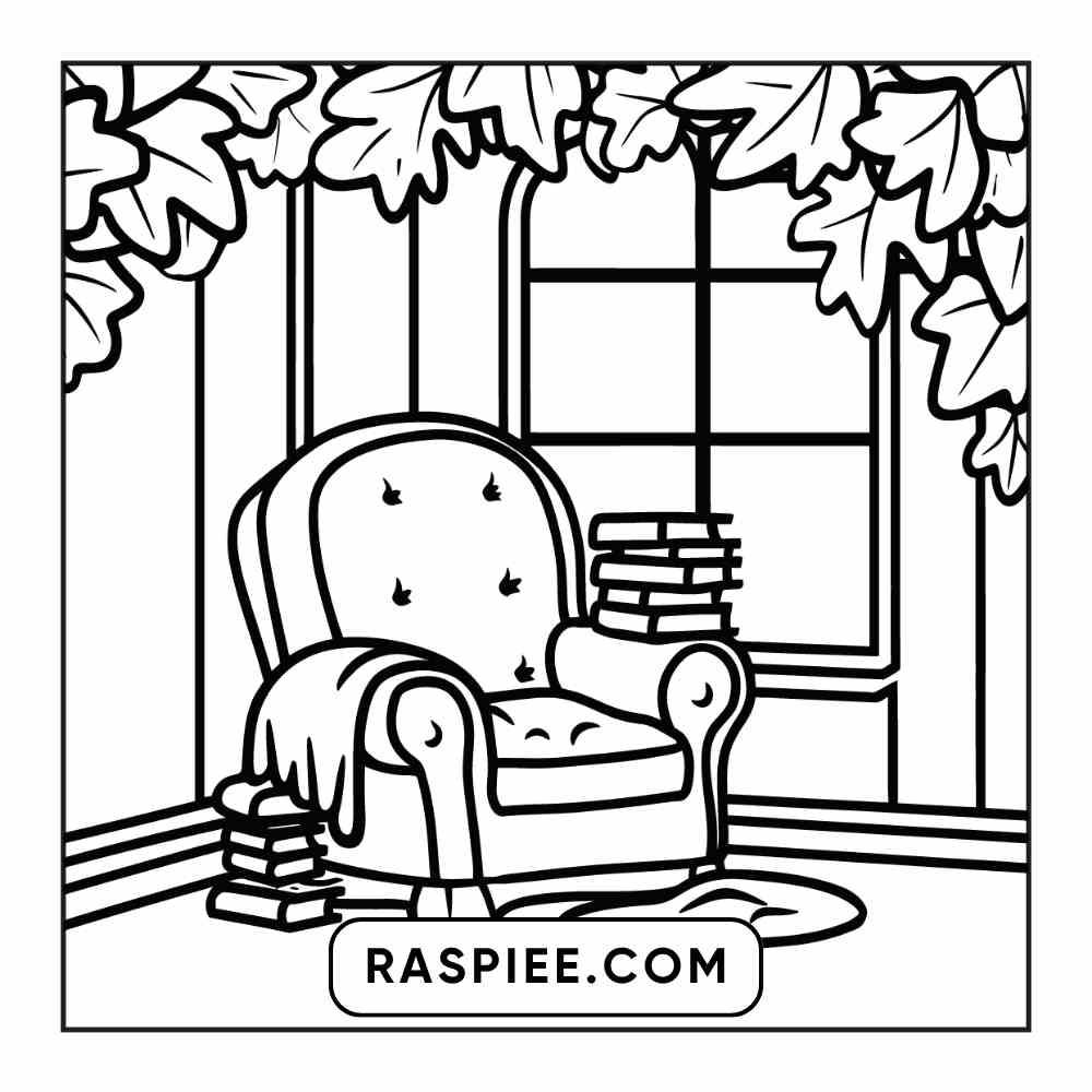 114 Cozy Autumn Bold & Easy Coloring Pages PDF Printable Instant Download