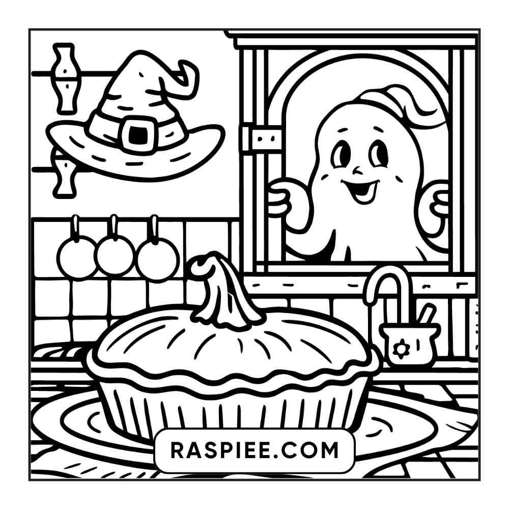 100 Bold and Easy Cute Halloween Coloring Pages Printable PDF Instant Download