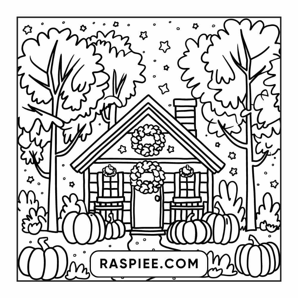 114 Cozy Autumn Bold & Easy Coloring Pages PDF Printable Instant Download